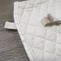 Quilt Cotton Terry Cloth Dressage Pad, "breederdirect.com" *fair, clean, frays, hair, stains, puckers, rubs, dingy, holey edges, snags, hole
