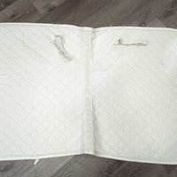 Quilt Cotton Terry Cloth Dressage Pad, "breederdirect.com" *fair, clean, frays, hair, stains, puckers, rubs, dingy, holey edges, snags, hole
