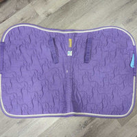 Quilt Jumper Pad, x2 piping *fair, clean, v pilly, faded, puckers, hair, rubs
