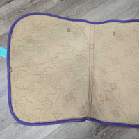 Quilt Jumper Pad, x2 piping *fair, clean, v pilly, faded, puckers, hair, rubs
