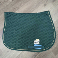 Thin Quilt Jumper Pad, piping *vgc, hair, popped seams, mnr puckers, threads, pills
