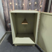 Custom Wood Tack Trunk, saddle holder, horseshoes, wheels *vgc, clean
