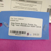 Dog Donut Burrow Puzzle Toy, Tag, *new
