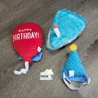 Dog Happy Birthday Box, Plush Ballon, Plush Cake, Dog Birthday Hat, Tag, *new
