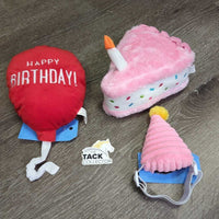 Dog Happy Birthday Box, Plush Ballon, Plush Cake, Dog Birthday Hat, Tag, *new
