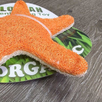 Dog Loofah Star Fish Toy, Organic, Tag, *new
