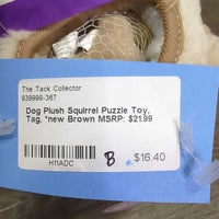 Dog Plush Squirrel Puzzle Toy, Tag, *new
