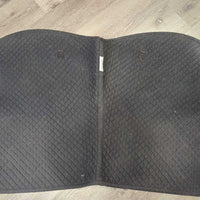 Thin Quilt Jumper Saddle Pad *gc/fair, clean & dirty, stains, hair, vfaded, cut tabs, edge rubs, holey/thin underside
