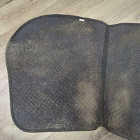 Thin Quilt Jumper Saddle Pad *gc/fair, clean & dirty, stains, hair, vfaded, cut tabs, edge rubs, holey/thin underside
