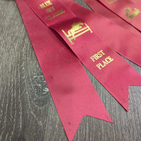 Horse Show Ribbons *gc, dusty, inscribed, mnr stains
