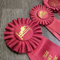 Horse Show Ribbons *gc, dusty, inscribed, mnr stains
