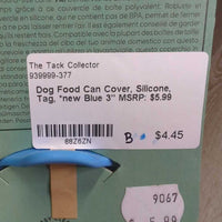 Dog Food Can Cover, Silicone, Tag, *new
