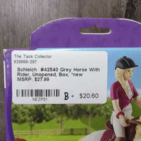 #42540 Grey Horse With Rider, Unopened, Box, *new
