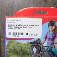 # 42541 Black Horse With Rider, Unopened, Box, *new
