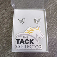 Galloping Horse Sparkly Earrings, Box, *new
