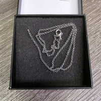 Stirrup Necklace, Chain, Box, *new
