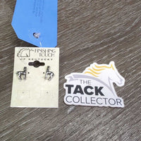 Foal Earrings, Metal Backings, *new
