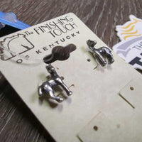 Foal Earrings, Metal Backings, *new
