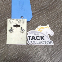 Foal Earrings, Metal Backings, *new
