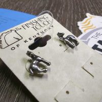 Foal Earrings, Metal Backings, *new
