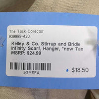 Stirrup and Bridle Infinity Scarf, Hanger, *new
