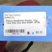 Fleece Headband, Elastic, Tag, *new
