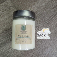 "No Stirrups" Eucalyptus Candle, Creased Sticker, Tag, *new
