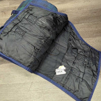 Hvy Quilt Stable Winter Blanket*gc/fair, clean, older v.torn lining, faded, 0 Legs
