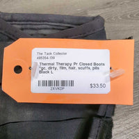 Pr Closed Boots *gc, dirty, film, hair, scuffs, pills
