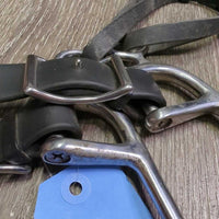 Biothane Modified Hackamore using 6" Hilason Walking Horse Interchangeable Cheeks *vgc, dirt, mnr residue, scuffs & scratches
