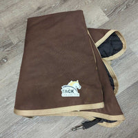 Winter Blanket NECK Only, 1 elastic strap *gc, dirty, hairy, older, cut off poll velcro, mnr wpf

