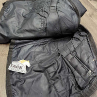 Med? Winter Blanket, 2 legs *gc/fair, clean, NO wpf, older, faded, torn & hole edges, lining holes, repairs, older
