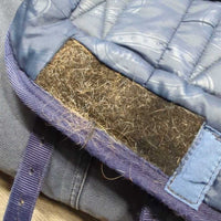 Hvy Hi Neck Winter Blanket, 0 legs/tail *gc/fair, clean, 0 wpf & tail flap, snags, sm holes, repairs. hairy, v.faded
