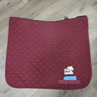 Light Quilt Dressage Saddle Pad *vgc, hair, mnr dirt & residue, clean, puckers
