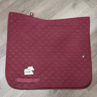 Light Quilt Dressage Saddle Pad *vgc, hair, mnr dirt & residue, clean, puckers
