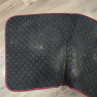 Light Quilt Dressage Saddle Pad *vgc, hair, mnr dirt & residue, clean, puckers
