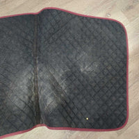 Light Quilt Dressage Saddle Pad *vgc, hair, mnr dirt & residue, clean, puckers
