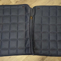 Shaped Padded Mesh Dressage Saddle Pad, Mesh Spine *gc, residue & dirt, hair, cut tabs, mnr rubs
