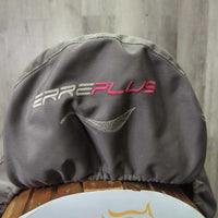 17" *adj *set XW *6" Erreplus Vittoria Dressage Monoflap Saddle, Grey Erreplus Cover, XLg External Front Blocks, Wool Flocking, Flaps: 17"L x 10.5"W Serial #: 17.1285275 BMAZ
