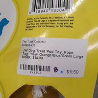 Dog Treat Pod Toy, Rope, Tag, *new
