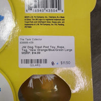 Dog Treat Pod Toy, Rope, Tag, *new
