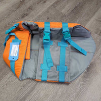 Dog Tidal Life Vest, Snaps, Handle, Tag, *new
