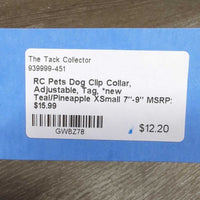 Dog Clip Collar, Adjustable, Tag, *new
