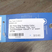 Dog Training Collar, Chain, Adjustable, Tag, *new
