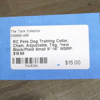Dog Training Collar, Chain, Adjustable, Tag, *new
