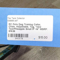 Dog Training Collar, Chain, Adjustable, Tag, *new
