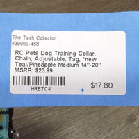 Dog Training Collar, Chain, Adjustable, Tag, *new
