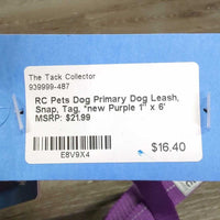 Dog Primary Dog Leash, Snap, Tag, *new
