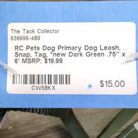 Dog Primary Dog Leash, Snap, Tag, *new
