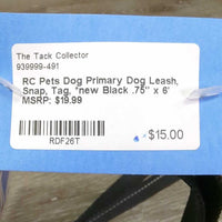 Dog Primary Dog Leash, Snap, Tag, *new

